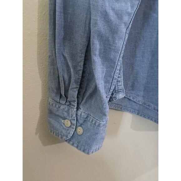 Denim & Supply Ralph Lauren Polo Long Sleeve Blue Pocket Denim Shirt Size XL Men - Picture 7 of 10